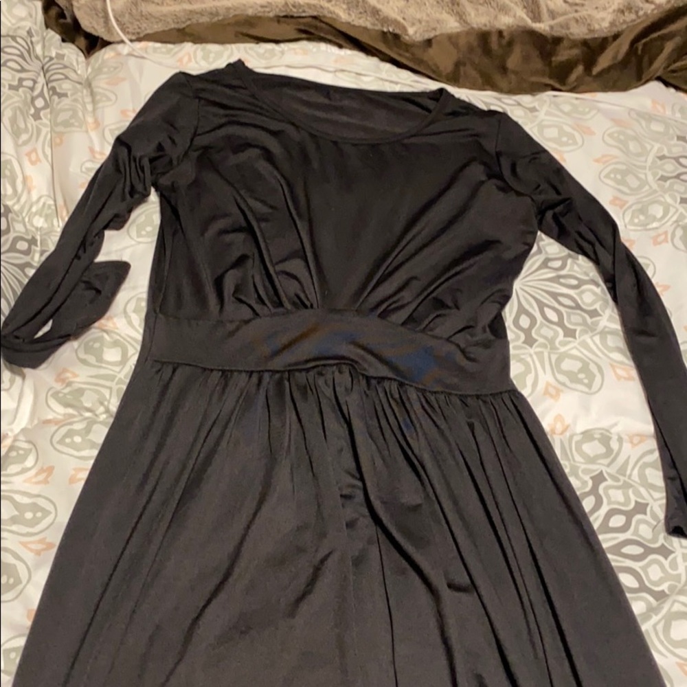 Black maxi dress